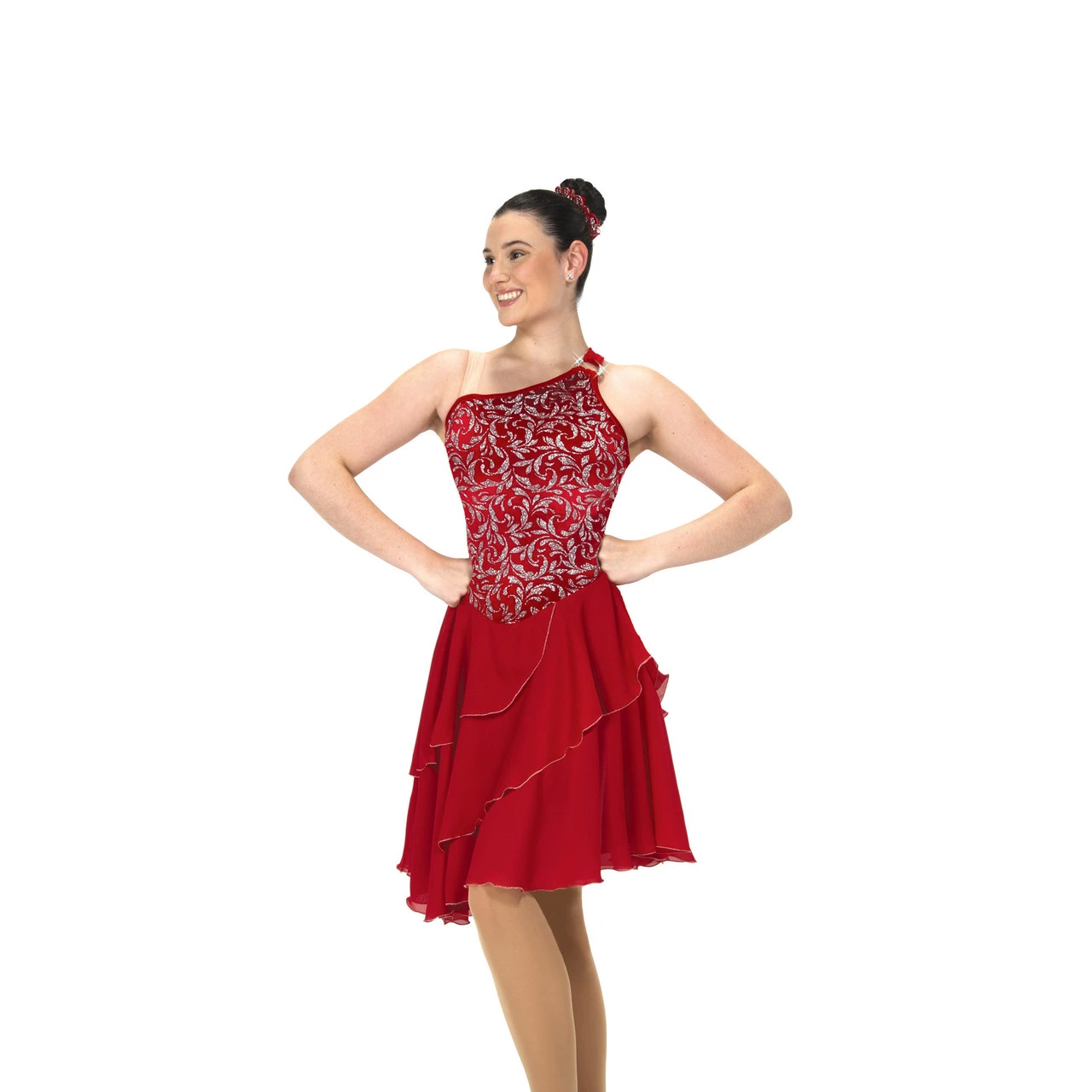 577 Jerrys Red Rhumba Dance Dress